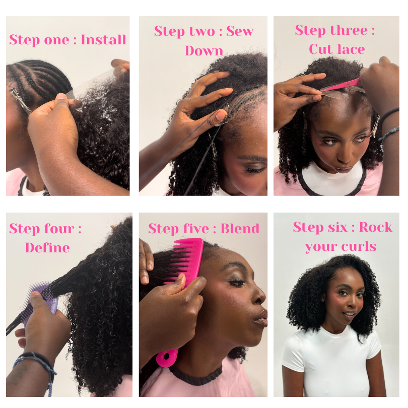 Natural Curly HD Lace Frontal Wigs